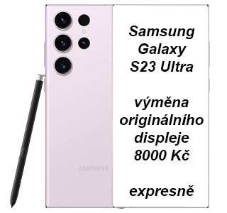 Galaxy S23 Ultra displej